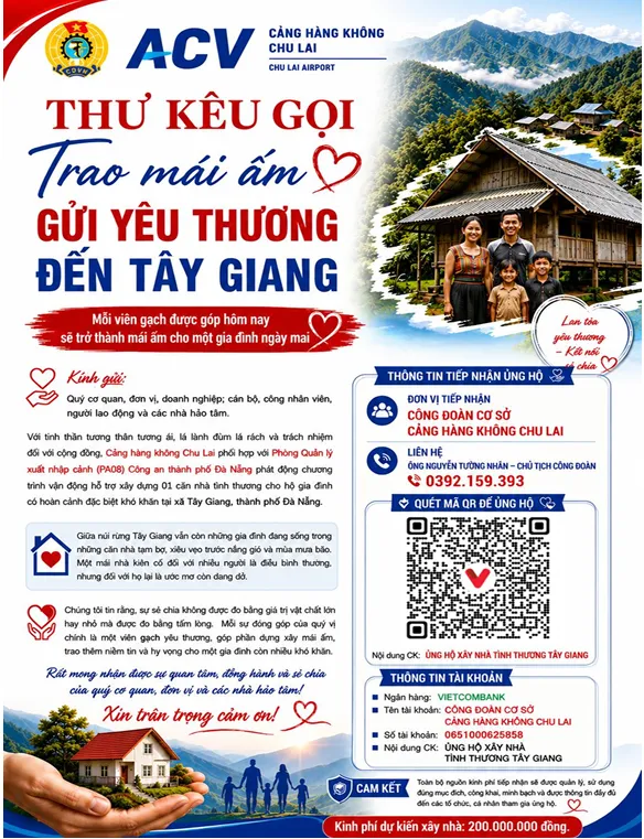 Cảng h&agrave;ng kh&ocirc;ng Chu Lai chung tay x&acirc;y dựng nh&agrave; t&igrave;nh nghĩa: Lan tỏa tr&aacute;ch nhiệm v&igrave; cộng đồng- Ảnh 4.