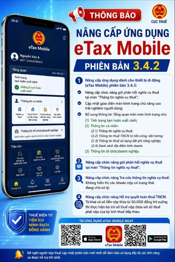 Cục thuế n&acirc;ng cấp ứng dụng Etax mobile - Ảnh 1.