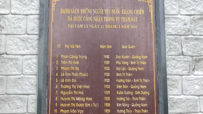 Vụ thảm sát Cam Ly ngày 11/5/1951: Ký ức bi tráng của 19 chiến sĩ cách mạng- Ảnh 5. Vụ thảm sát Cam Ly ngày 11/5/1951: Ký ức bi tráng của 19 chiến sĩ cách mạng- Ảnh 5.