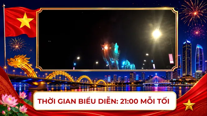 Đ&agrave; Nẵng: Cầu Rồng phun lửa, phun nước 06 đ&ecirc;m dịp 2/9- Ảnh 3.