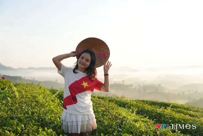 Rực rỡ cờ đỏ sao v&agrave;ng tại đồi ch&egrave; b&aacute;t &uacute;p Lễ Quốc kh&aacute;nh - Ảnh 5.