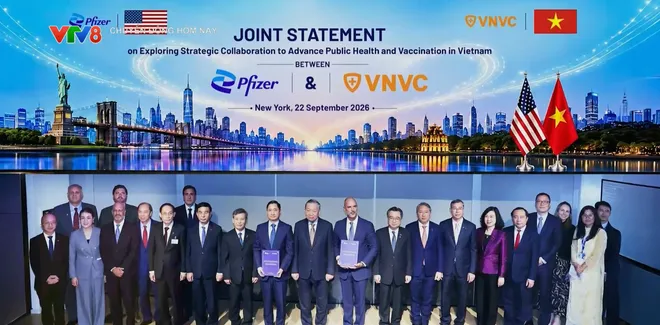 Công ty Vắc xin VNVC và Tập đoàn Dược phẩm Pfizer trao văn kiện hợp tác nâng cao năng lực y tế tại Mỹ- Ảnh 1. Công ty Vắc xin VNVC và Tập đoàn Dược phẩm Pfizer trao văn kiện hợp tác nâng cao năng lực y tế tại Mỹ- Ảnh 1.
