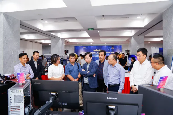 Không gian triển lãm công nghệ "VTV - Từ truyền hình truyền thống tới tổ chức truyền thông số" - Ảnh 4.