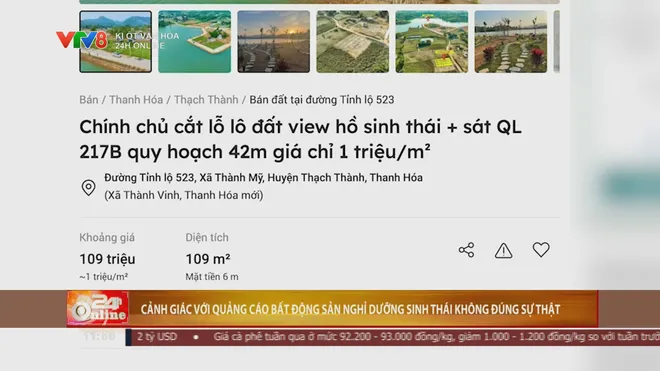 Cảnh gi&aacute;c quảng c&aacute;o bất động sản nghỉ dưỡng sinh th&aacute;i kh&ocirc;ng đ&uacute;ng sự thật- Ảnh 1.