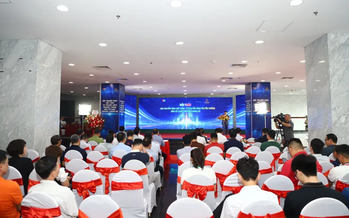 Hội thảo "VTV - Từ truyền hình truyền thống tới tổ chức truyền thông số". Ảnh: Việt Linh 