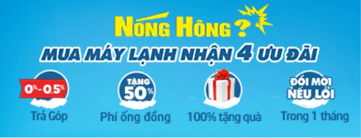 “Mạnh tay” sắm máy lạnh, nhận ưu đãi “khủng” từ Điện máy Xanh - Ảnh 1. “Mạnh tay” sắm máy lạnh, nhận ưu đãi “khủng” từ Điện máy Xanh - Ảnh 1.