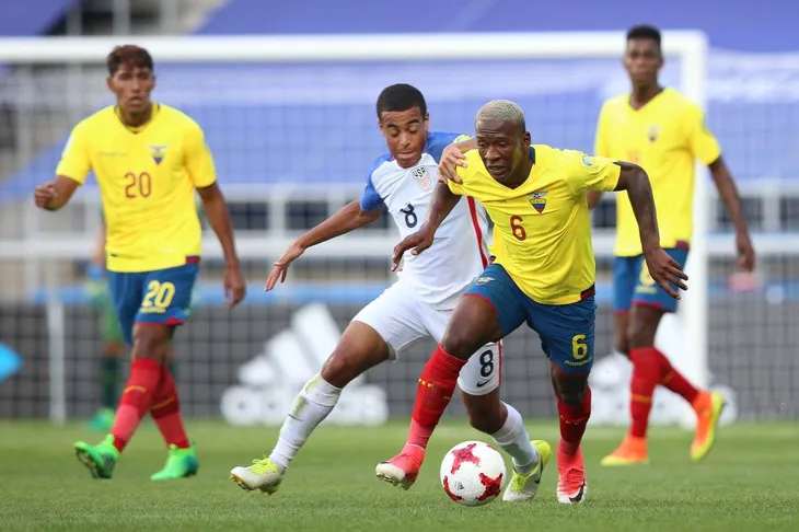 FIFA U20 Thế giới 2017, U20 Ecuador 3-3 U20 Mỹ: Màn rượt đuổi tỷ số hấp dẫn - Ảnh 3. FIFA U20 Thế giới 2017, U20 Ecuador 3-3 U20 Mỹ: Màn rượt đuổi tỷ số hấp dẫn - Ảnh 3.