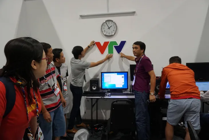 SEA Games 29: VTV triển khai thiết bị tại trung tâm truyền hình quốc tế IBC - Ảnh 7. SEA Games 29: VTV triển khai thiết bị tại trung tâm truyền hình quốc tế IBC - Ảnh 7.