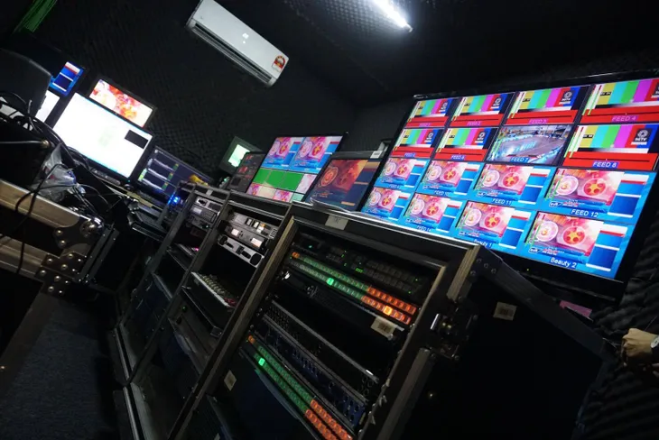 SEA Games 29: VTV triển khai thiết bị tại trung tâm truyền hình quốc tế IBC - Ảnh 5. SEA Games 29: VTV triển khai thiết bị tại trung tâm truyền hình quốc tế IBC - Ảnh 5.