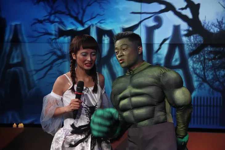 Dàn MC Bữa trưa vui vẻ hóa trang đầy ma quái trong ngày Halloween - Ảnh 2. Dàn MC Bữa trưa vui vẻ hóa trang đầy ma quái trong ngày Halloween - Ảnh 2.