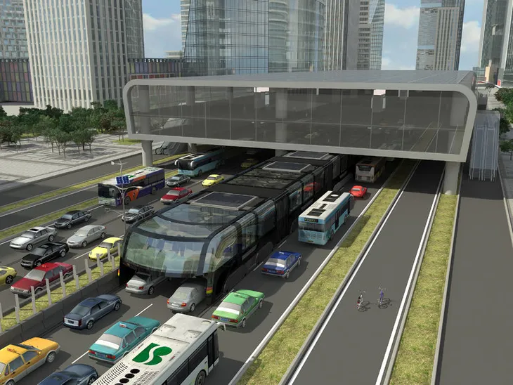 Xe bus khổng lồ ở Trung Quốc chính thức chết yểu - Ảnh 4. Xe bus khổng lồ ở Trung Quốc chính thức chết yểu - Ảnh 4.