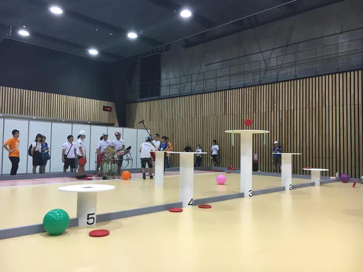 ABU Robocon 2017: Các đội tuyển thử sân trước ngày thi đấu chính thức - Ảnh 4. ABU Robocon 2017: Các đội tuyển thử sân trước ngày thi đấu chính thức - Ảnh 4.
