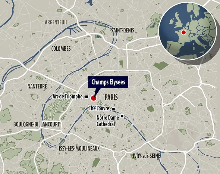 Hiện trường vụ tấn công ngay tại Đại lộ Champs-Elysees làm một cảnh sát thiệt mạng - Ảnh 4. Hiện trường vụ tấn công ngay tại Đại lộ Champs-Elysees làm một cảnh sát thiệt mạng - Ảnh 4.