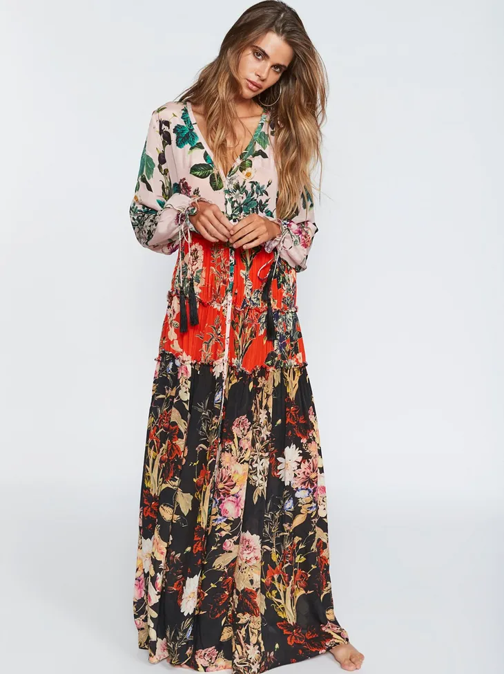 Những mẫu maxi bay bổng cho các tín đồ phong cách Bohemian - Ảnh 8.