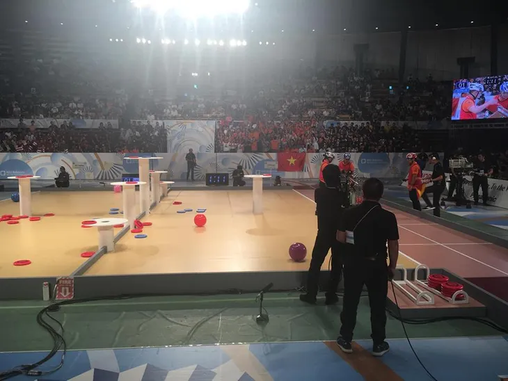 ABU Robocon 2017: Việt Nam chiến thắng tuyệt đối cả hai trận đầu - Ảnh 5. ABU Robocon 2017: Việt Nam chiến thắng tuyệt đối cả hai trận đầu - Ảnh 5.