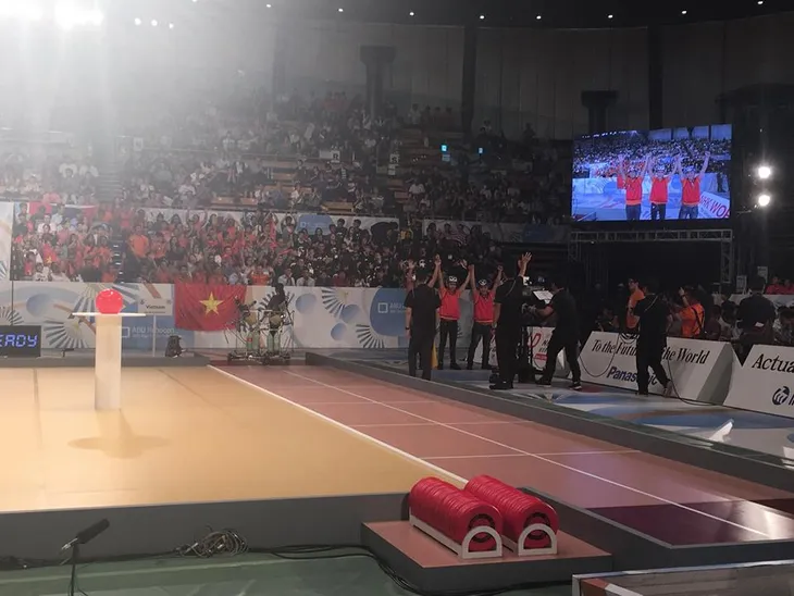 ABU Robocon 2017: Việt Nam chiến thắng tuyệt đối cả hai trận đầu - Ảnh 7. ABU Robocon 2017: Việt Nam chiến thắng tuyệt đối cả hai trận đầu - Ảnh 7.