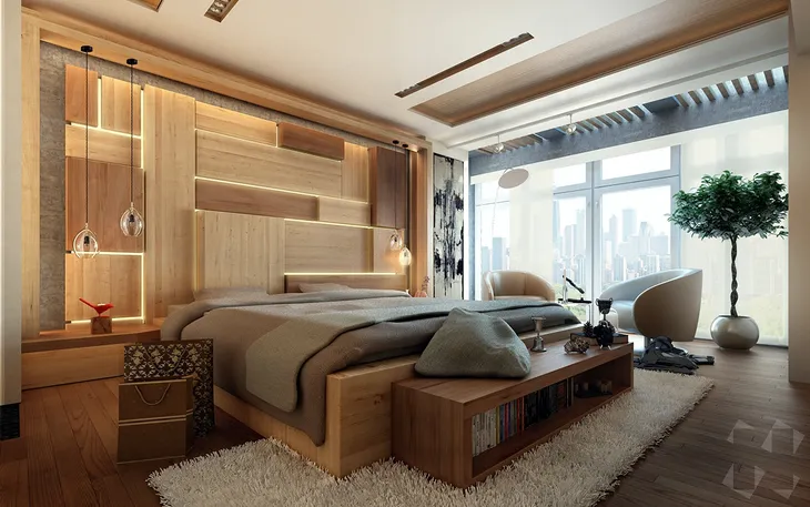 Những gợi ý cho phòng ngủ vừa sang trọng vừa hiện đại với nội thất bằng gỗ - Ảnh 8. Những gợi ý cho phòng ngủ vừa sang trọng vừa hiện đại với nội thất bằng gỗ - Ảnh 8.