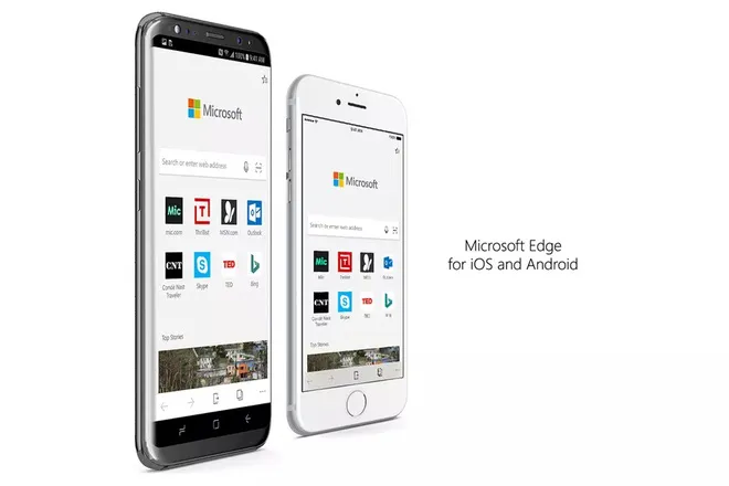 Microsoft ra mắt trình duyệt Edge trên Android và iOS - Ảnh 1. Microsoft ra mắt trình duyệt Edge trên Android và iOS - Ảnh 1.