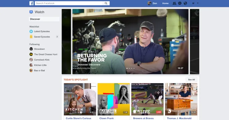 Ra mắt Watch, Facebook quyết đấu với Youtube - Ảnh 1. Ra mắt Watch, Facebook quyết đấu với Youtube - Ảnh 1.