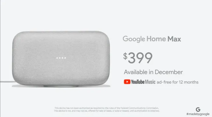 Loa thông minh Google Home Max sẽ lên kệ vào ngày 11/12? - Ảnh 1. Loa thông minh Google Home Max sẽ lên kệ vào ngày 11/12? - Ảnh 1.