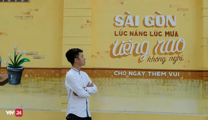 Giới trẻ TP.Hồ Chí Minh biến tường cũ thành điểm check-in mới - Ảnh 8. Giới trẻ TP.Hồ Chí Minh biến tường cũ thành điểm check-in mới - Ảnh 8.