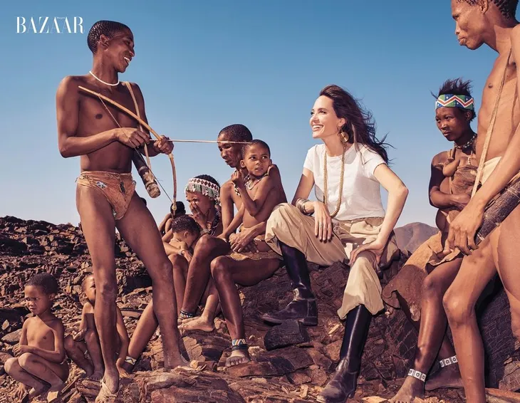 Angelina Jolie vẫn đầy quyền lực, uống trà cạnh hổ báo - Ảnh 1. Angelina Jolie vẫn đầy quyền lực, uống trà cạnh hổ báo - Ảnh 1.