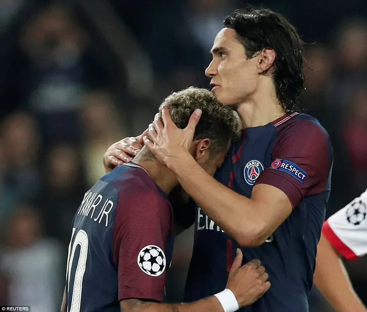 PSG đại thắng tại Champions League, Cavani trải lòng về Neymar - Ảnh 1. PSG đại thắng tại Champions League, Cavani trải lòng về Neymar - Ảnh 1.