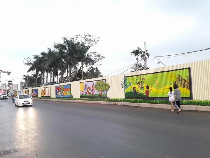 Chiêm ngưỡng đường tranh 3D lạ mắt ở Hà Nội - Ảnh 1.