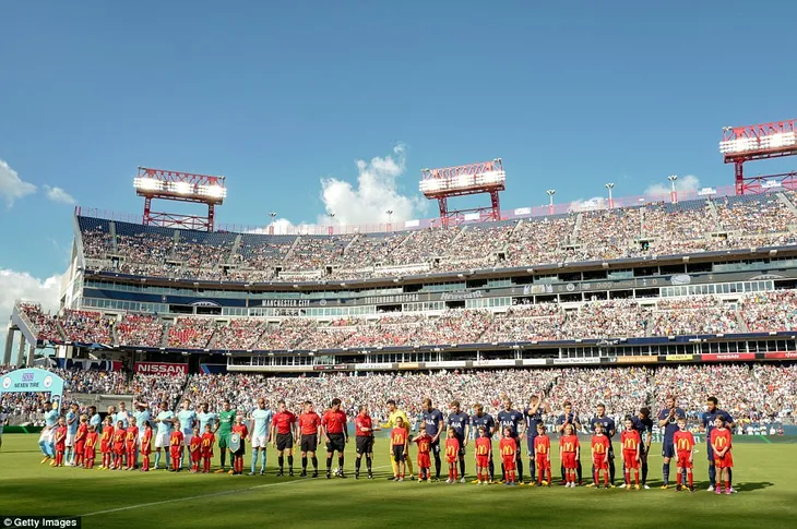 Manchester City giành thắng lợi dễ dàng trước Tottenham ở International Champions Cup - Ảnh 1. Manchester City giành thắng lợi dễ dàng trước Tottenham ở International Champions Cup - Ảnh 1.