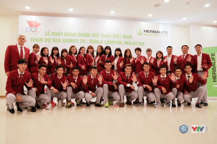 Lễ xuất quân Đoàn Thể thao Việt Nam tham dự SEA Games 29 - Ảnh 10. Lễ xuất quân Đoàn Thể thao Việt Nam tham dự SEA Games 29 - Ảnh 10.