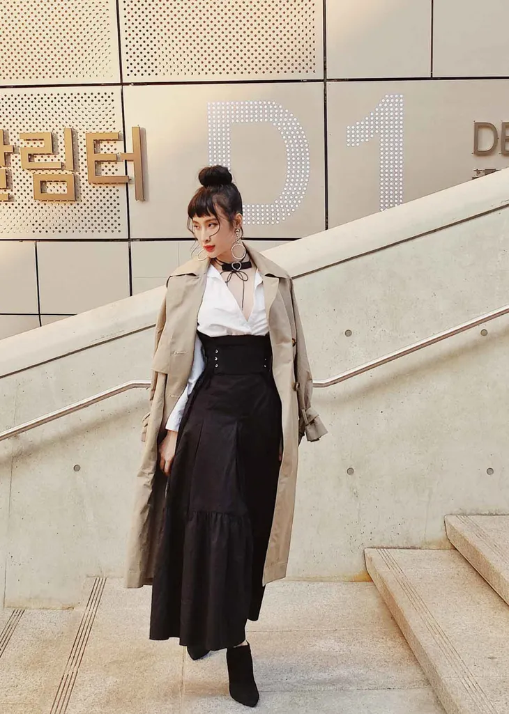 Angela Phương Trinh sành điệu trên đường phố Hàn Quốc - Ảnh 3. Angela Phương Trinh sành điệu trên đường phố Hàn Quốc - Ảnh 3.
