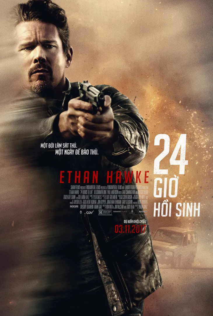 Ethan Hawke trở lại trong phim hành động nghẹt thở 24h Hours to Live - Ảnh 2. Ethan Hawke trở lại trong phim hành động nghẹt thở 24h Hours to Live - Ảnh 2.
