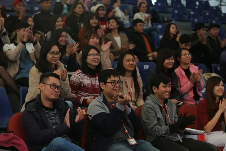 Dạ hội mùa đông sôi động chào năm mới của tuổi trẻ VTV - Ảnh 6. Dạ hội mùa đông sôi động chào năm mới của tuổi trẻ VTV - Ảnh 6.