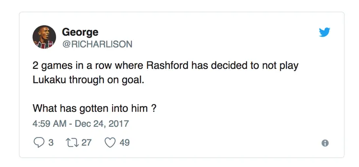 Fan Man Utd điên tiết với tội đồ Rashford vì... quên Lukaku - Ảnh 3. Fan Man Utd điên tiết với tội đồ Rashford vì... quên Lukaku - Ảnh 3.