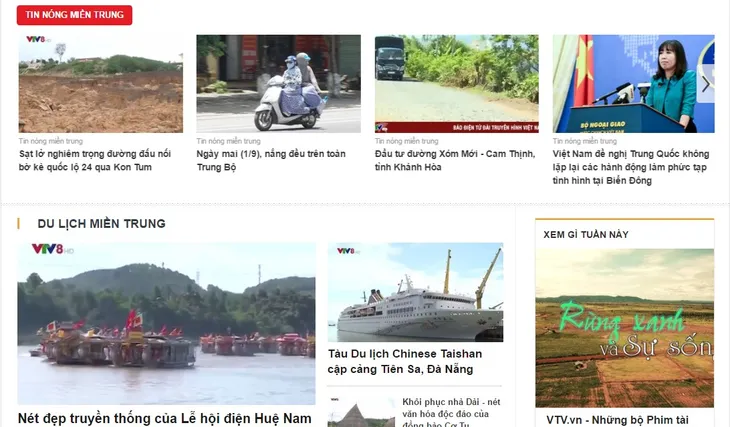 Chuyên trang VTV8 chính thức ra mắt: Địa chỉ thông tin phong phú dành cho khán giả miền Trung - Tây Nguyên - Ảnh 2. Chuyên trang VTV8 chính thức ra mắt: Địa chỉ thông tin phong phú dành cho khán giả miền Trung - Tây Nguyên - Ảnh 2.