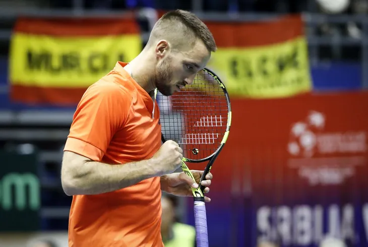 Tứ kết Daivs Cup 2017: Djokovic giúp ĐT Serbia khởi đầu thuận lợi - Ảnh 1. Tứ kết Daivs Cup 2017: Djokovic giúp ĐT Serbia khởi đầu thuận lợi - Ảnh 1.