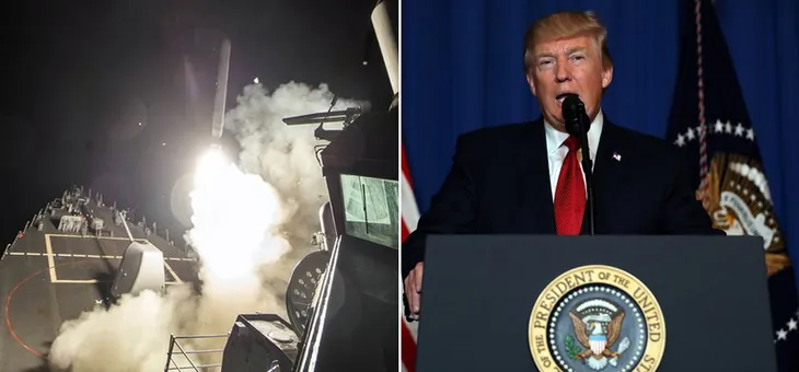 Không kích Syria: Ông Trump đẩy nước Mỹ vào một cuộc chiến nguy hiểm? - Ảnh 1. Không kích Syria: Ông Trump đẩy nước Mỹ vào một cuộc chiến nguy hiểm? - Ảnh 1.