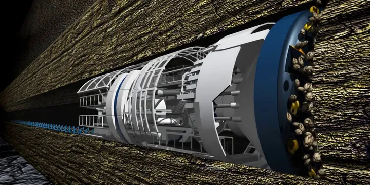 Tỷ phú Elon Musk thử nghiệm đường hầm 3D tại Los Angeles - Ảnh 2. Tỷ phú Elon Musk thử nghiệm đường hầm 3D tại Los Angeles - Ảnh 2.