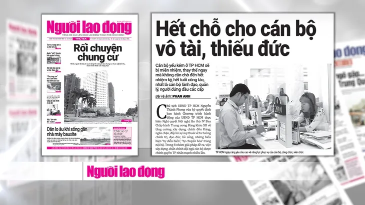 Thành ủy TP.HCM khuyến khích các cán bộ yếu kém từ chức - Ảnh 1. Thành ủy TP.HCM khuyến khích các cán bộ yếu kém từ chức - Ảnh 1.