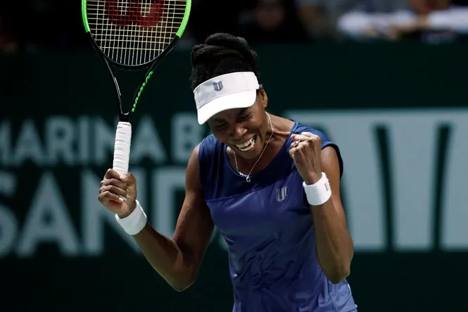 Vượt qua Muguruza, Venus giành quyền vào bán kết WTA Finals 2017 - Ảnh 2. Vượt qua Muguruza, Venus giành quyền vào bán kết WTA Finals 2017 - Ảnh 2.