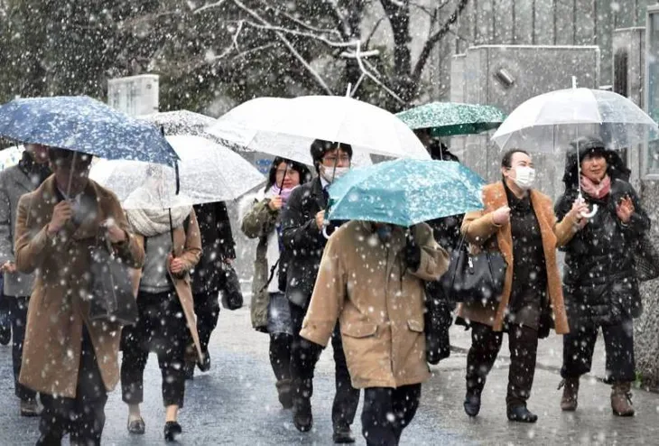 Thời tiết Tokyo, Nhật Bản đang lạnh nhất trong 48 năm qua - Ảnh 2. Thời tiết Tokyo, Nhật Bản đang lạnh nhất trong 48 năm qua - Ảnh 2.