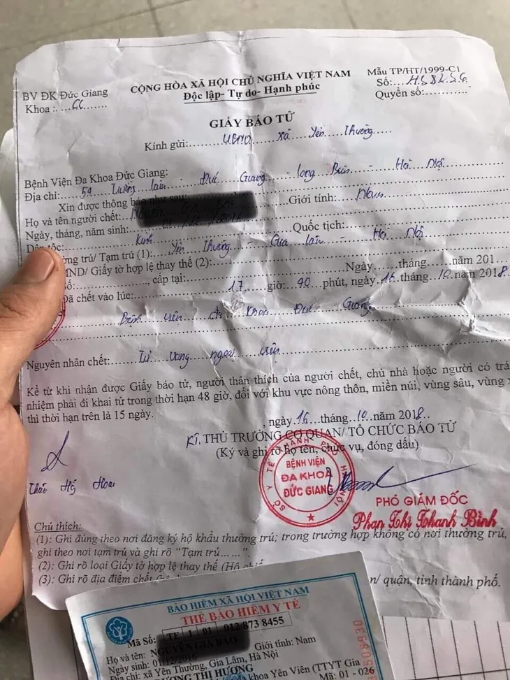 Hà Nội: Bé trai 22 tháng tuổi tử vong sau khi truyền dịch tại phòng khám tư - Ảnh 2. Hà Nội: Bé trai 22 tháng tuổi tử vong sau khi truyền dịch tại phòng khám tư - Ảnh 2.
