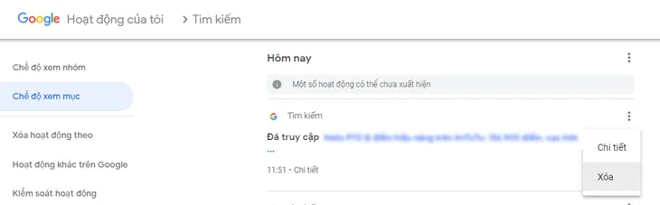 Hướng dẫn cách xóa triệt để lịch sử tìm kiếm trên Google Chorme - Ảnh 2. Hướng dẫn cách xóa triệt để lịch sử tìm kiếm trên Google Chorme - Ảnh 2.