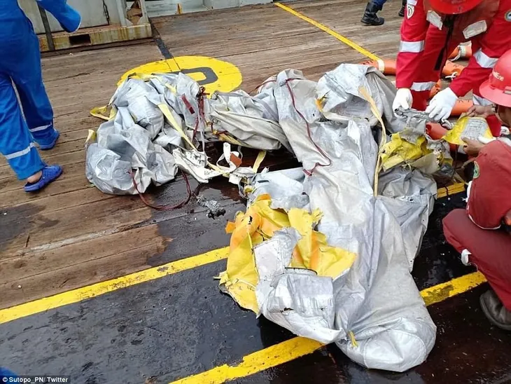 Hiện trường tai nạn máy bay thảm khốc chở 189 người của hãng hàng không Indonesia - Ảnh 4. Hiện trường tai nạn máy bay thảm khốc chở 189 người của hãng hàng không Indonesia - Ảnh 4.