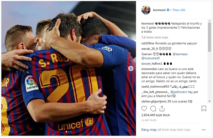 Lionel Messi xát muối vào nỗi đau của Real Madrid - Ảnh 1. Lionel Messi xát muối vào nỗi đau của Real Madrid - Ảnh 1.
