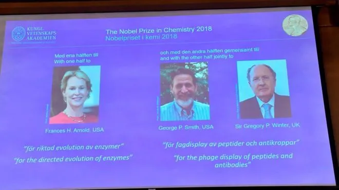Giải Nobel Hóa học 2018 tôn vinh cuộc cách mạng của sự tiến hóa - Ảnh 2. Giải Nobel Hóa học 2018 tôn vinh cuộc cách mạng của sự tiến hóa - Ảnh 2.
