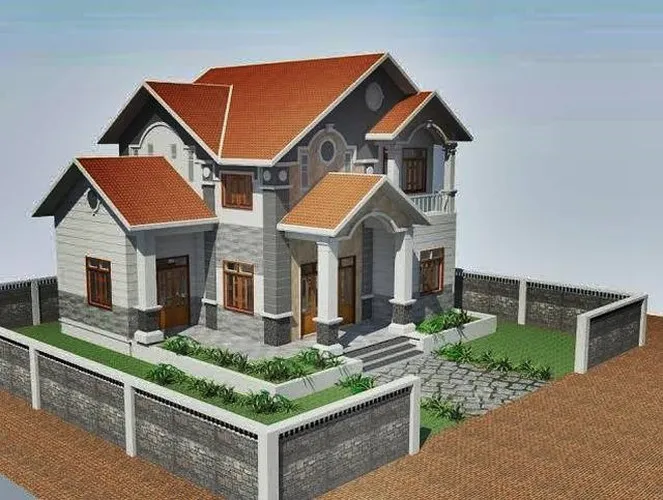 10 thiết kế biệt thự 2 tầng có mức đầu tư vừa phải - Ảnh 3. 10 thiết kế biệt thự 2 tầng có mức đầu tư vừa phải - Ảnh 3.
