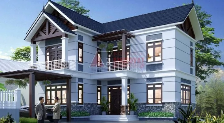 10 thiết kế biệt thự 2 tầng có mức đầu tư vừa phải - Ảnh 9. 10 thiết kế biệt thự 2 tầng có mức đầu tư vừa phải - Ảnh 9.