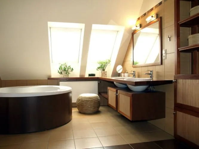 Những mẫu thiết kế phòng tắm cuốn hút mọi ánh nhìn - Ảnh 1. Những mẫu thiết kế phòng tắm cuốn hút mọi ánh nhìn - Ảnh 1.