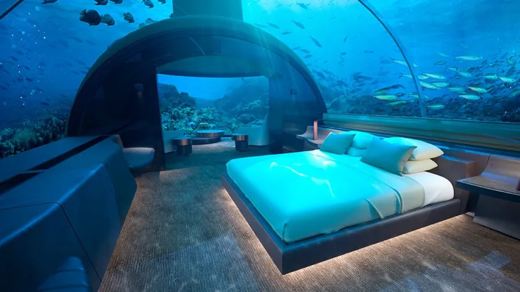Choáng hợp với biệt thự dưới đáy biển đầu tiên tại Maldives - Ảnh 1. Choáng hợp với biệt thự dưới đáy biển đầu tiên tại Maldives - Ảnh 1.